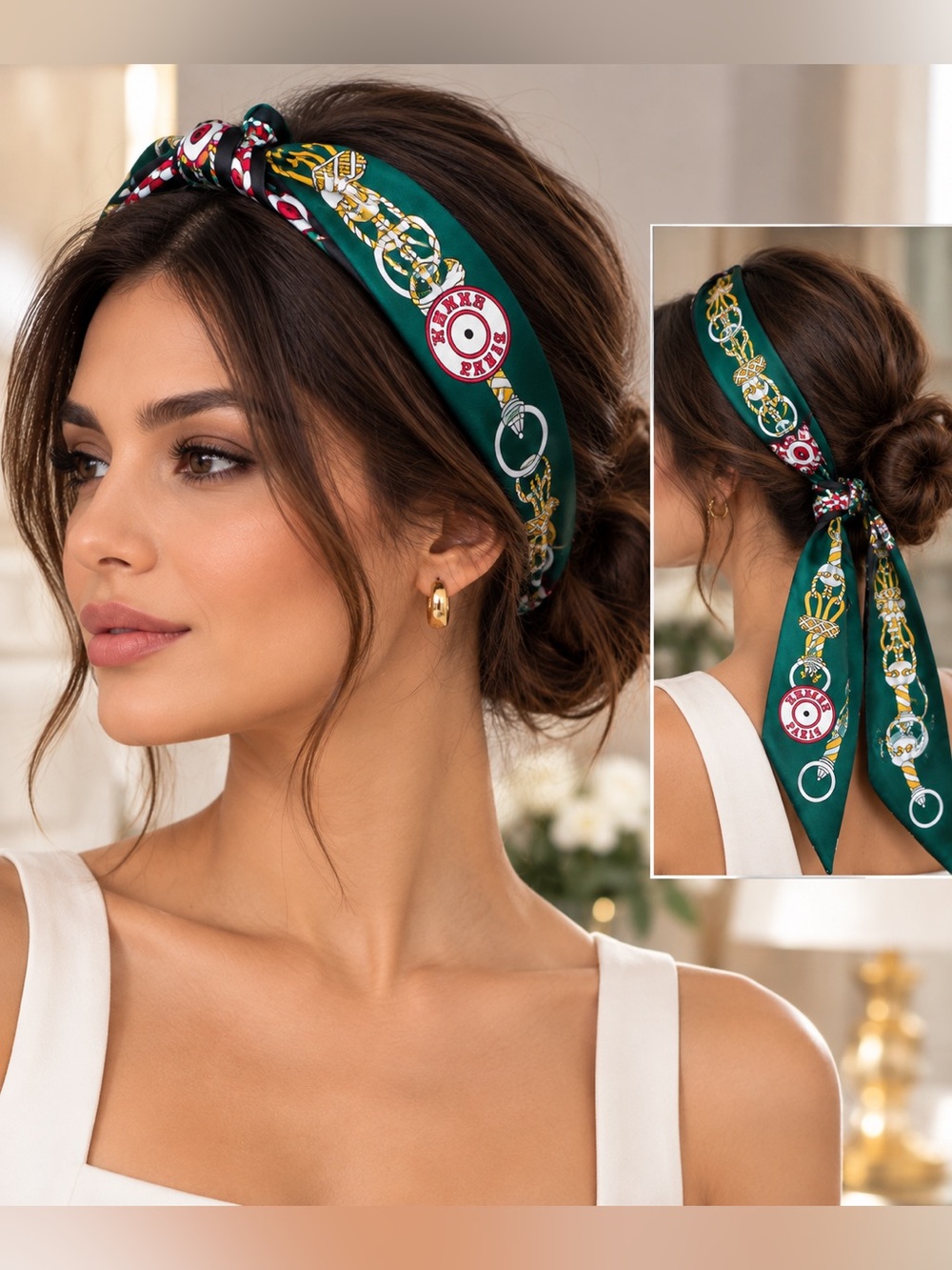 Twilly Silk Scarf – New With Tag